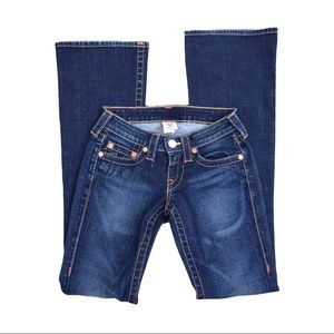 True religion boot cut low rise jeans size 25